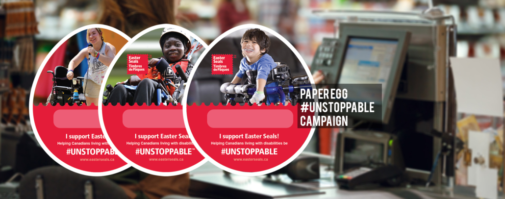 Easter Seals Paper Eggs